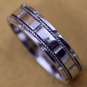 Double Line Silver Sterling Rings