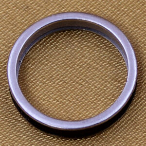 Black Line Point Pure Silver Ring