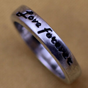 Sterling Silver Message Rings