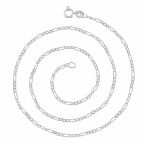 Sterling Silver Figaro Chain