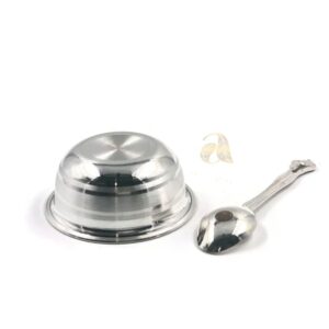 999 Pure Silver 2.5 inch Bowl & Spoon for Kids