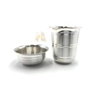 999 Pure Silver 2.5 Inch Glass & 2.5 Inch Bowl