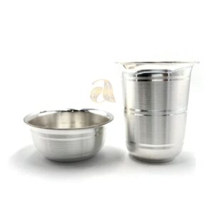 999 Pure Silver 3.0 Inch Glass & 3.0 Inch Bowl