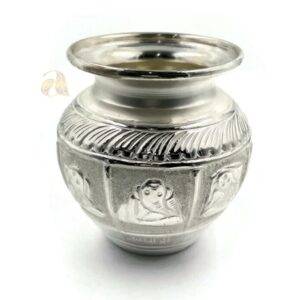 999 Pure Silver Hallmarked Puja Ashta Ganesha Kalash