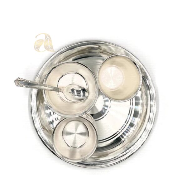 Silver Thali & Plate13