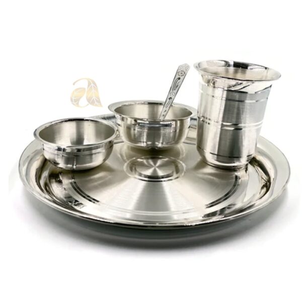 Silver Thali & Plate16