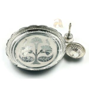 925 Sterling Silver 6.0 inch Puja Thali
