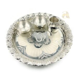 925 Sterling Silver 8.0 inch Puja Thali