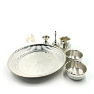 925 Sterling Silver 6.0 inch Puja Thali