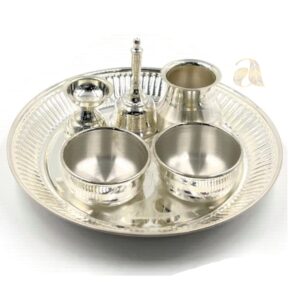 925 Sterling Silver 6.0 inch Puja Thali
