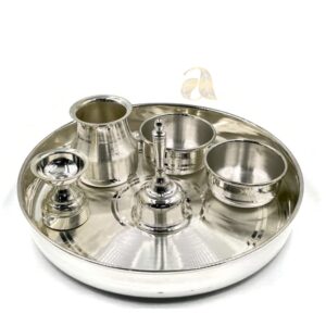 925 Sterling Silver 6.0 inch Puja Thali