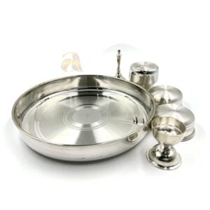 925 Sterling Silver 6.0 inch Puja Thali