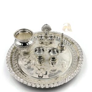 925 Sterling Silver 9.0 inch Puja Thali