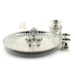 925 Sterling Silver 9.0 inch Puja Thali