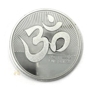 999 Pure Silver Ganesha Lakshmi / Laxmi Twenty Gram Coin