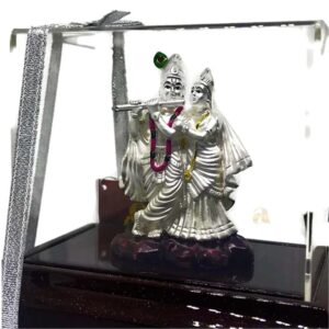 999 Pure Silver Radha Krishna idol / Statue