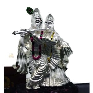 999 Pure Silver Radha Krishna idol / Statue