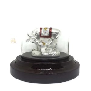 999 Pure Silver Kamdhenu Cow Statue / Idol / Murti