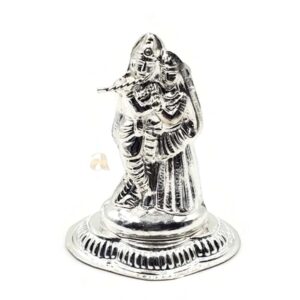 925 Sterling Silver Radha Krishna idol / Statue / Murti