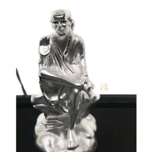 999 Pure Silver Shirdi Saibaba idol / Statue / Murti