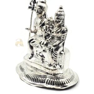 999 Pure Silver Lord Shiva Family Idol / Statue / Murti