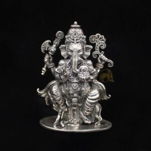 Vinayaka Ganesh silver idol