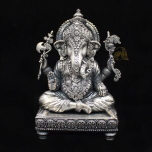 Lord Ganesha silver idol