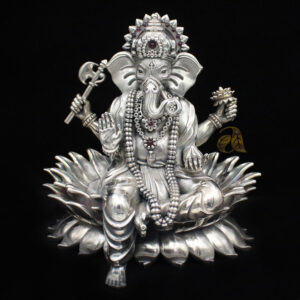 Silver Ganesh Idol Murti