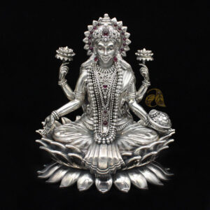 Silver Laxmi Idol Murti