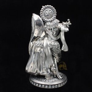 Radha Krishna Silver Idol