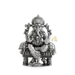 Lord Ganesh crafted using Silver in Antique