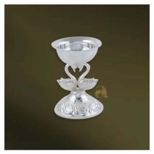 Peacock Deepam Crafted in Silver
