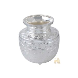 Silver Pot Crafted Using Nakshi Silver