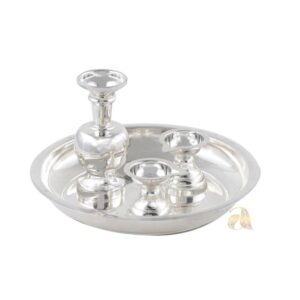 Kalash Deepam Silver Set