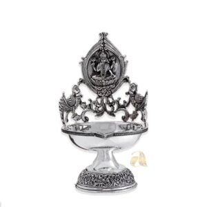 Lakshmi Diya Crafted Using Silver Antique