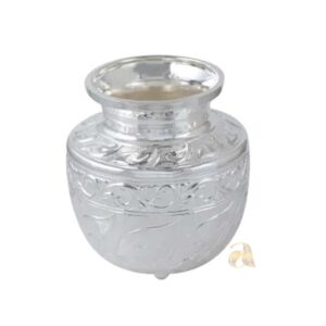 Silver Pot Nakshi Crafted