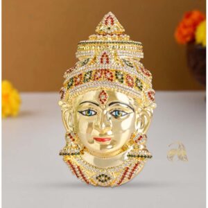 Silver Goddess Varalakshmi Ammavaru Face