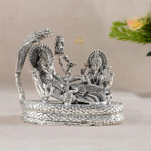 Vishnu Lakshmi Silver Idol