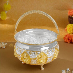 Pure Silver Bowl in Lakshmi Motif