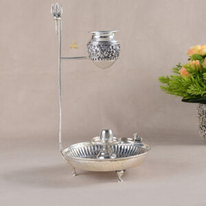 Silver Shiv Ling Set