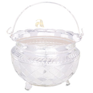 Silver Flower Basket