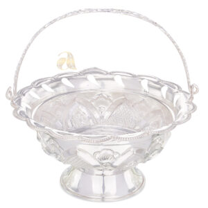 Fancy Silver Flower Basket