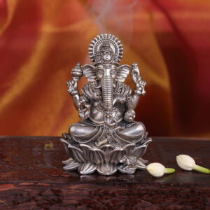 GANESHA ON LOTUS 3D IDOL – 2 inch