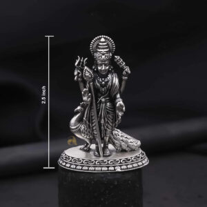 MURUGAN WITH PEACOCK 2D IDOL – 2.5 inch